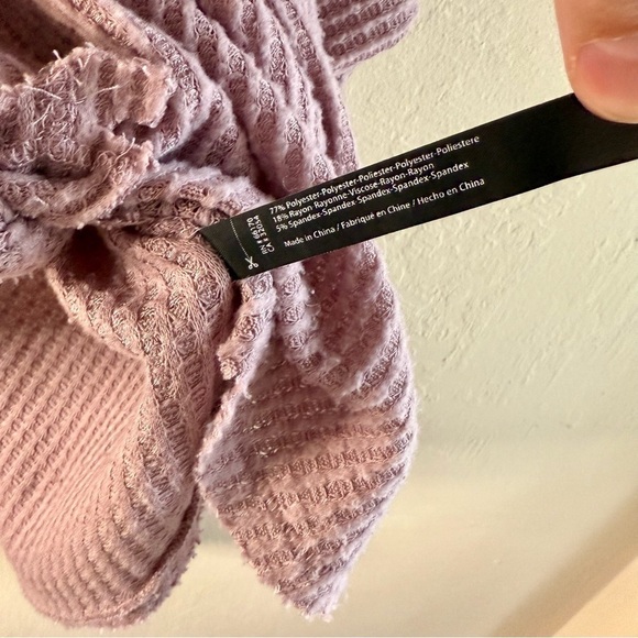 Urban Outfitters Out From Under Jojo Thermal Soze Large Lilac Lavender - Picture 4 of 7